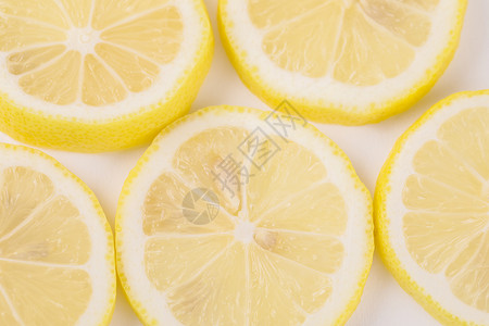 柠檬水果切片背景图片