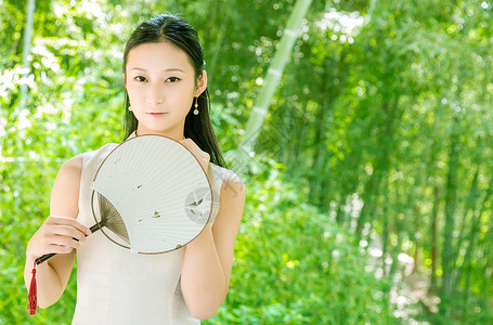 古风美女旗袍写真图片