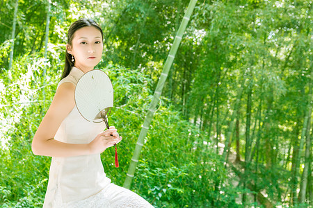 古风美女旗袍写真图片