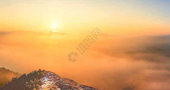 夕阳风景背景图片