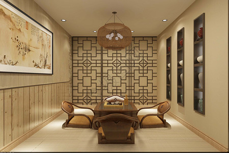 日式极简家居设计空间高清图片素材