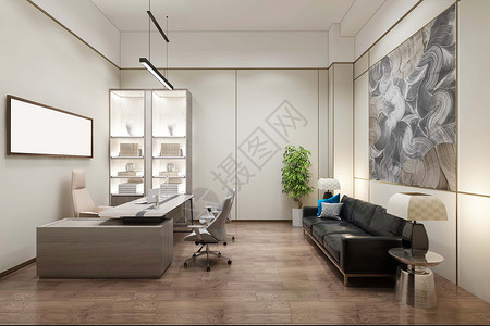 白木纹素材办公空间设计设计图片