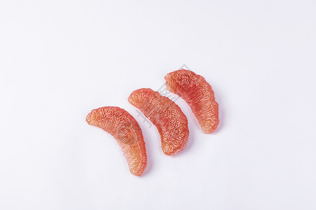 新鲜红心蜜柚水果高清图片素材
