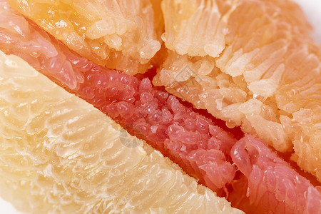 新鲜红心蜜柚柚子高清图片素材