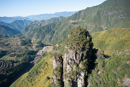 浙江丽水南尖岩背景