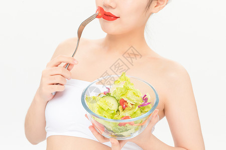 女性健康饮食背景图片