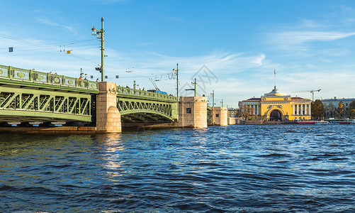 圣彼得堡涅瓦河旅游风光俄罗斯高清图片素材