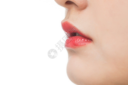 女性嘴唇红唇背景图片