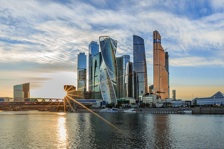 莫斯科著名商业区莫斯科城背景图片