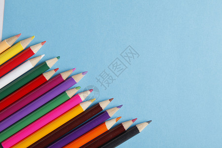 彩色铅笔颜色高清图片素材