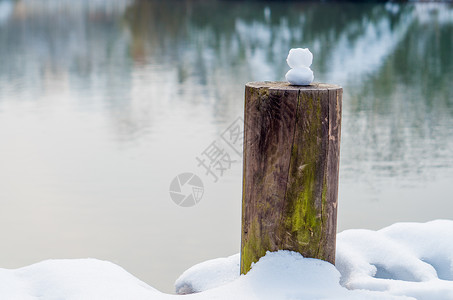 小雪人背景图片