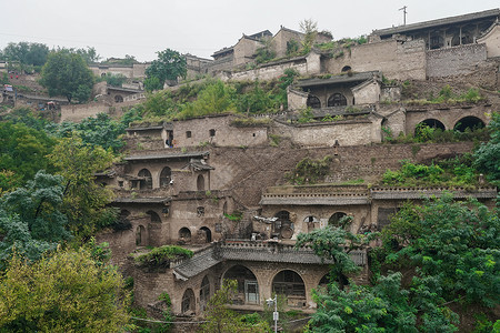 黄土高坡山西吕梁李家山背景