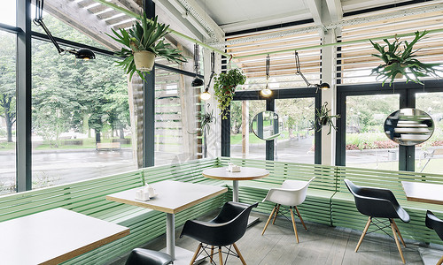 现代咖啡馆现代等候区设计图片
