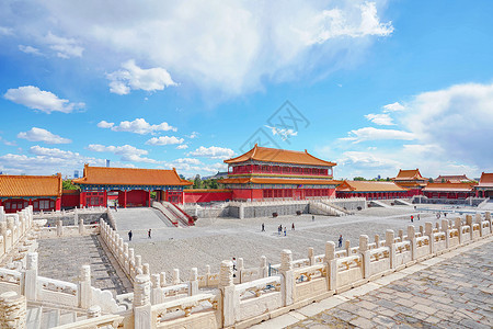 明清台门建筑北京故宫博物院背景