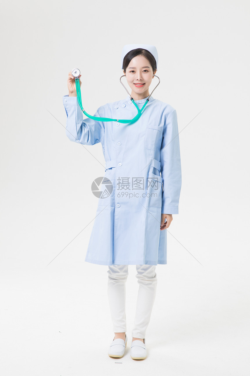 女性护士听诊器图片