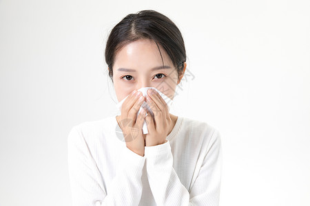 女性流鼻血女人鼻子高清图片