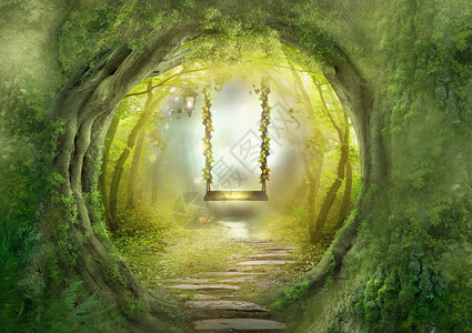 森林隧道乌克兰梦幻森林设计图片