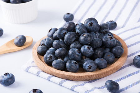 新鲜水果蓝莓背景图片