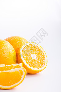 新鲜美味的脐橙背景图片