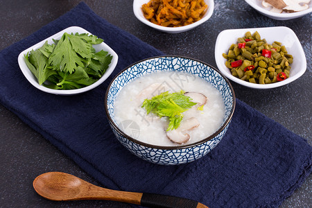 养生粥美食海报香菇瘦肉粥背景