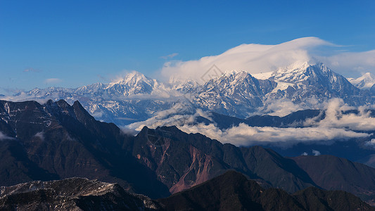 二郎山牛背山风光系列背景