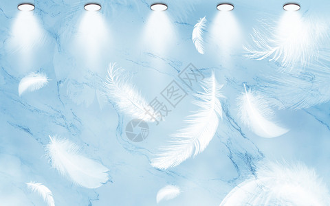 天使花纹现代牡丹花背景墙设计图片