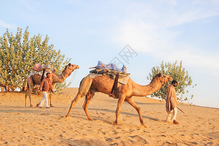 印度金城杰伊瑟尔梅尔沙漠高清图片