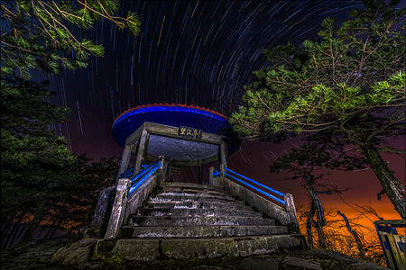 庐山风光夜空高清图片素材