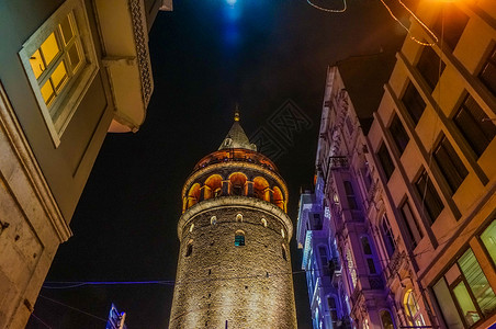 土耳其伊斯坦布尔加拉太塔高清图片