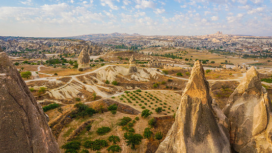 岩石洞土耳其卡帕多奇亚背景