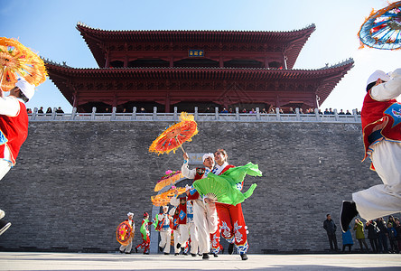 陕北民俗文化背景图片