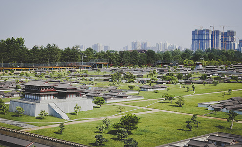 阿房宫复原图西安阿房宫背景