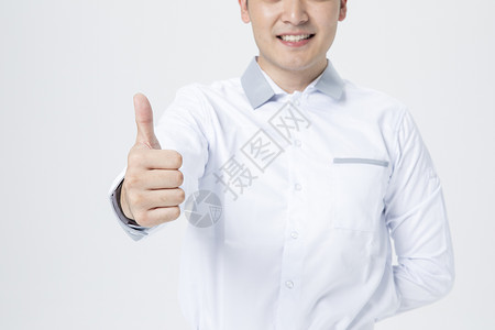 男性服务员手势背景图片