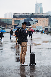 春运车站出行背景图片