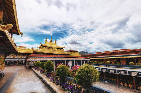 康疗西藏拉萨大昭寺背景