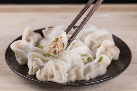 素水饺饺子背景