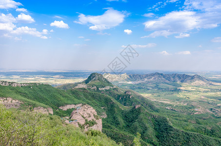 夏季太行山风光背景