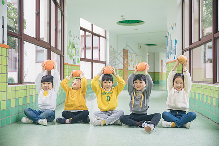 孩子篮球儿童节幼儿园可爱儿童背景