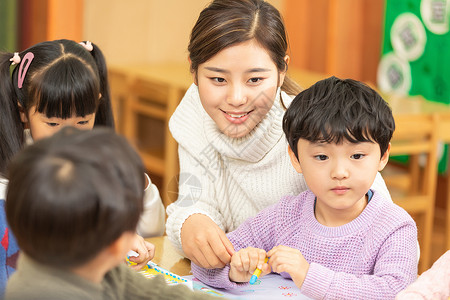 幼儿教室儿童教育背景