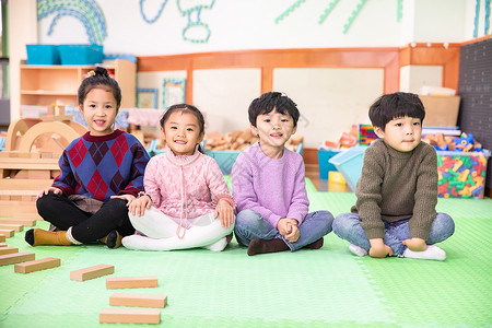 幼儿教室幼儿园儿童形象背景