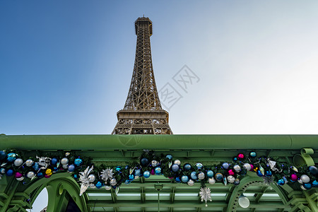 炫酷装饰光效澳门巴黎人圣诞节快乐背景