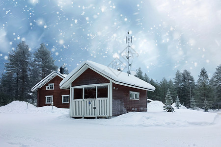 凛冬已至冬季雪景设计图片