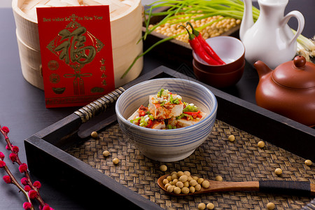 美味的辣豆腐美食高清图片素材