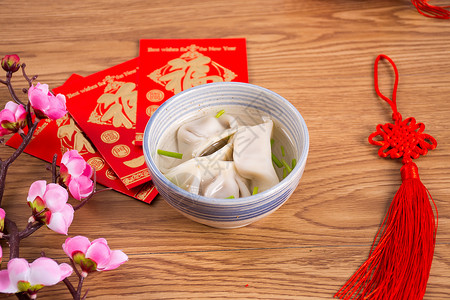 喜庆水饺美食高清图片素材