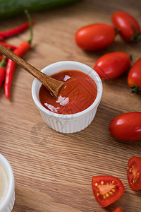 番茄和番茄酱番茄酱背景