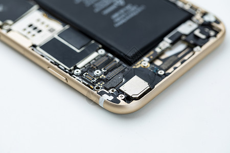苹果手机维修手机内部芯片背景