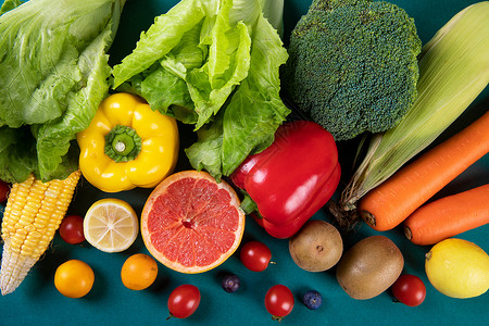新鲜果蔬营养组合高清图片
