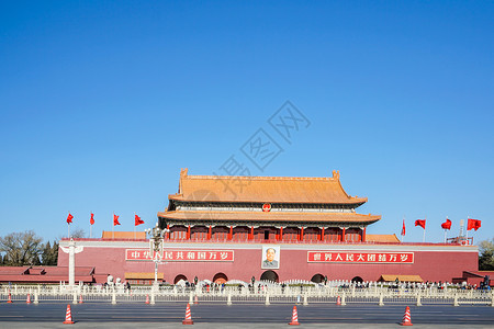 北京天安门景色背景图片