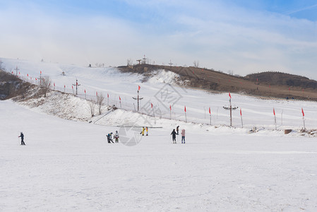 滑草天津盘山滑雪场背景