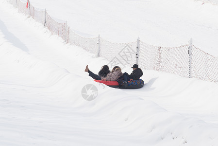 冬季轮胎天津盘山滑雪场背景